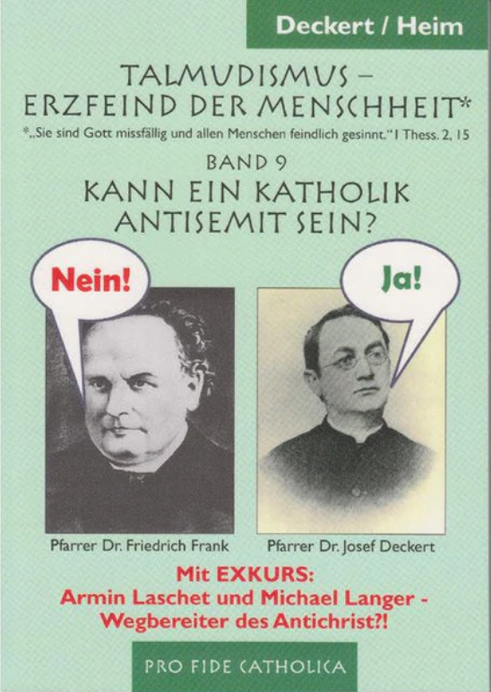 Kann ein Katholik Antisemit sein?